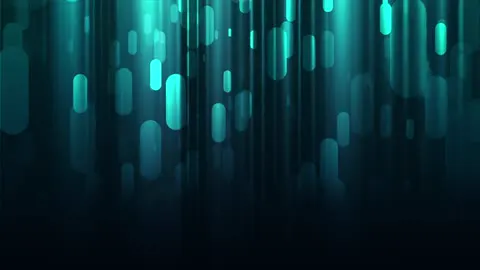 Spots of light drifting across a dark backdrop.