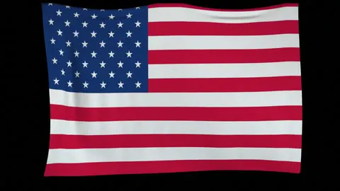 The American flag rippling in full frame.